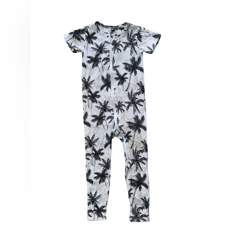 Little Bipsy x Baby Breeze Size 18-24 Months Palm Tree Bamboo Romper